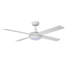 Bottom Fanco Eco Silent 52'' (132cm) DC Ceiling Fan with LED Light - White F1121/101B - The Blue Space