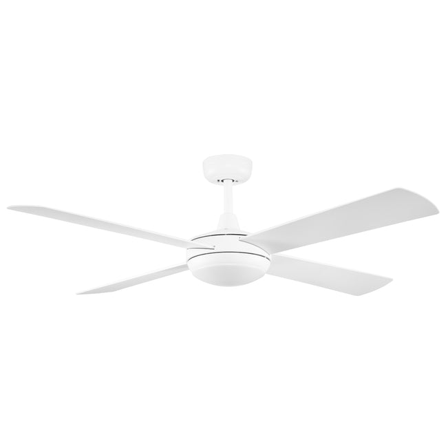 Fanco Eco Silent Deluxe 56'' (142cm) DC Ceiling Fan with LED Light - White F1221/101B - The Blue Space