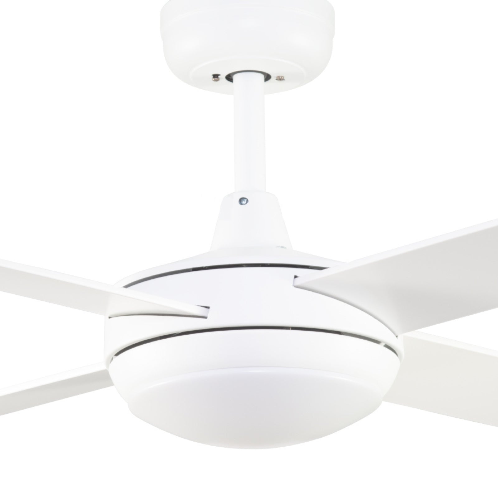 Details Fanco Eco Silent Deluxe 56'' (142cm) DC Ceiling Fan with LED Light - White F1221/101B - The Blue Space