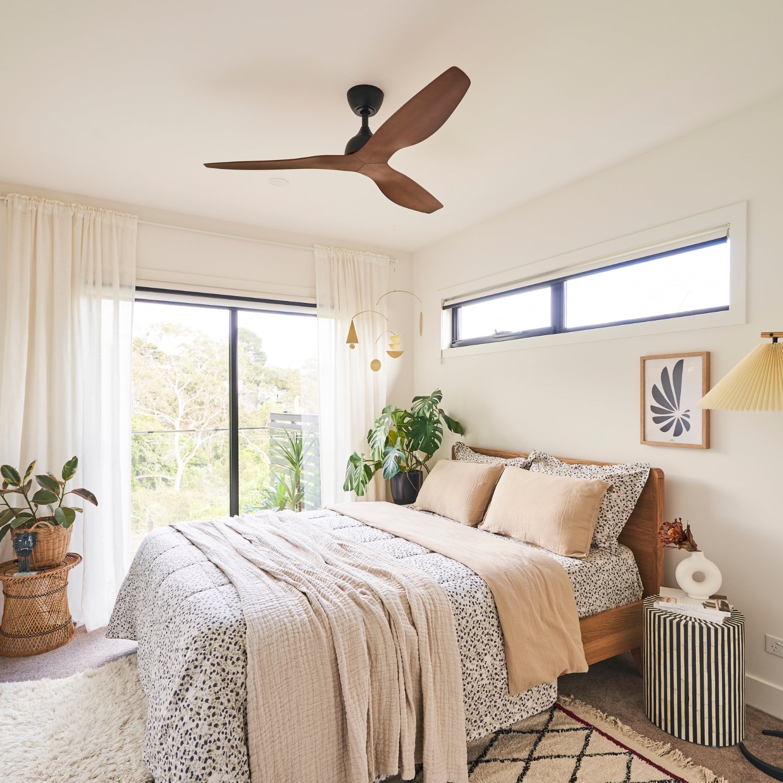 Lifestyle Fanco Eco Style 52'' (132cm) DC Ceiling Fan - Black and Koa F4010/205A - The Blue Space