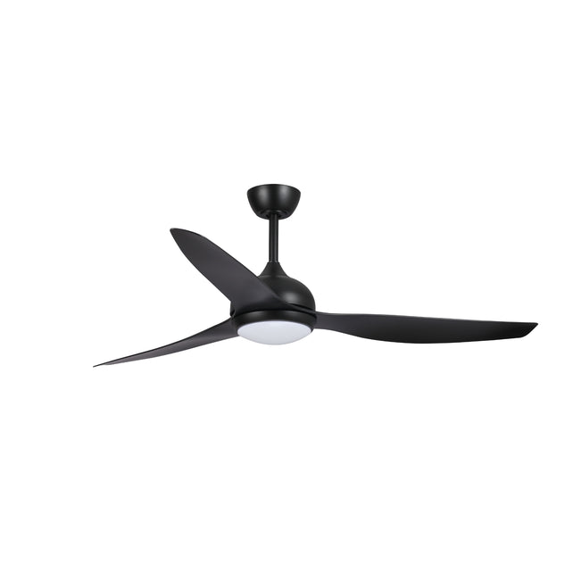 Fanco Eco Style 52'' (132cm) DC Ceiling Fan with LED Light - Black F4011/202A - The Blue Space