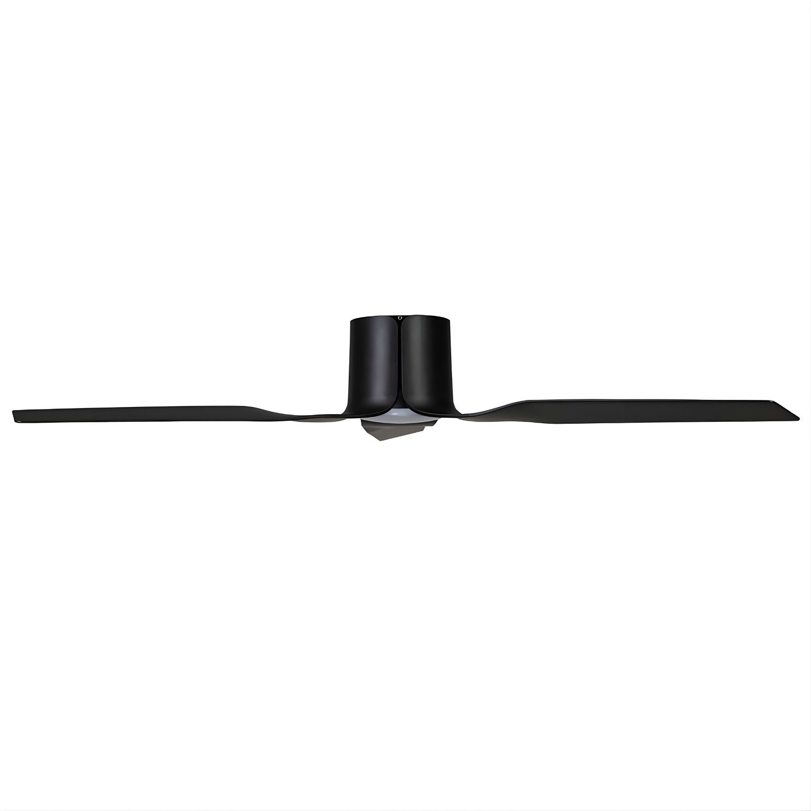 Side Fanco Flow 52'' (132cm) DC Ceiling Fan with LED Light - Black KF0151/202A - The Blue Space