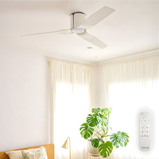 Lifestyle Fanco Flow 52'' (132cm) DC Ceiling Fan with LED Light - White KF0151/101A - The Blue Space
