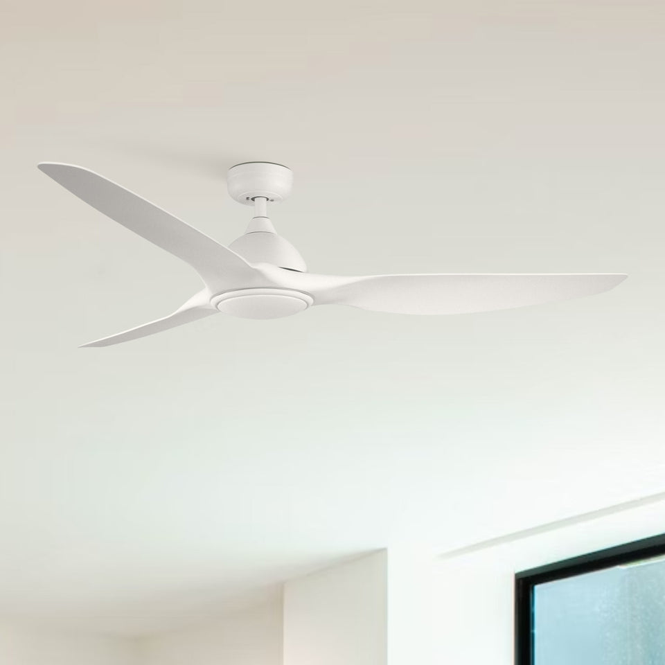 Fanco Horizon High Airflow 52" (132cm) DC Ceiling Fan with LED Light - White