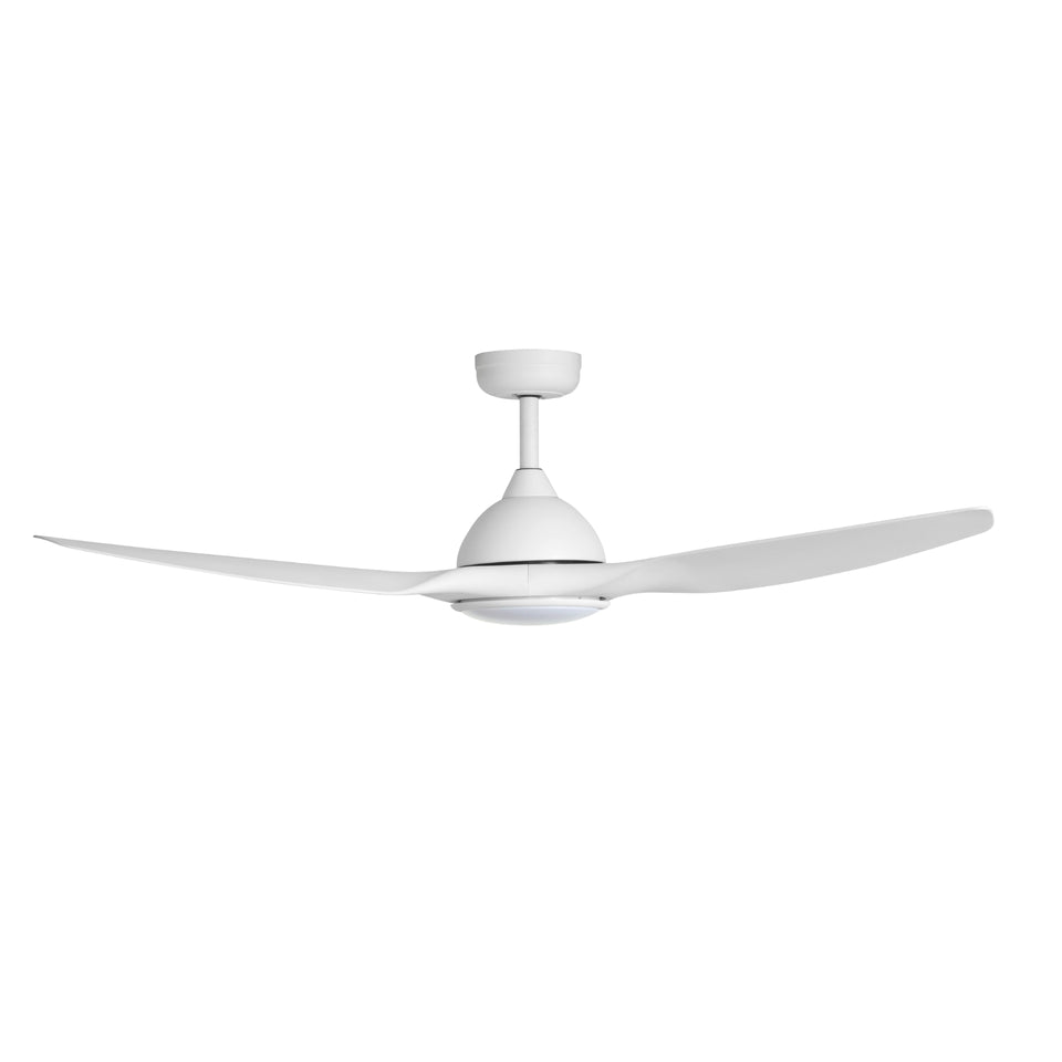 Fanco Horizon High Airflow 52" (132cm) DC Ceiling Fan with LED Light - White
