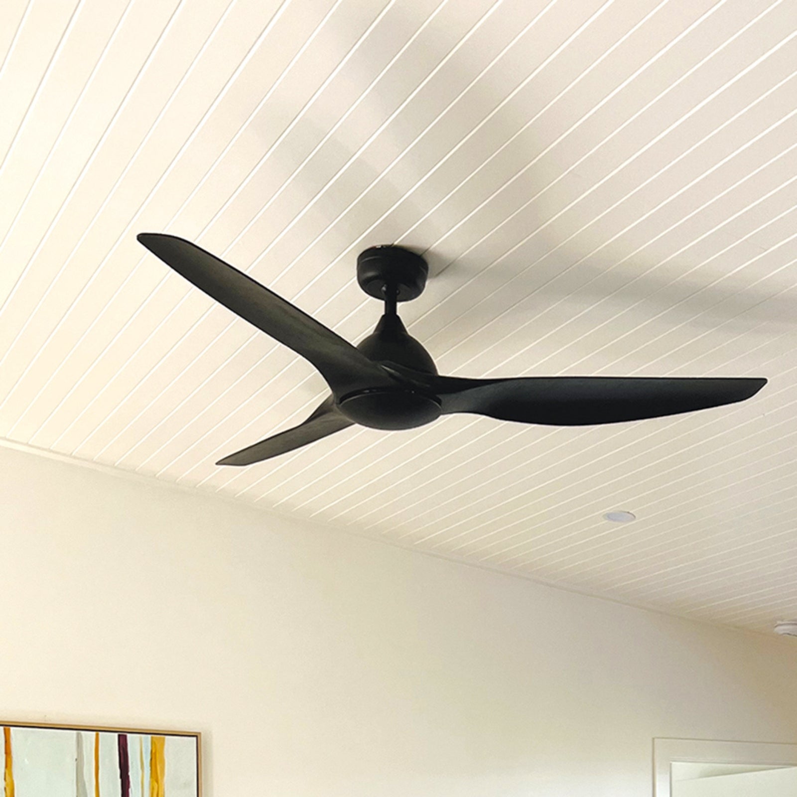 Ceiling Fanco Horizon High Airflow 52" (132cm) DC Ceiling Fan with Wall Control - Black KF3000/202C - The Blue Space
