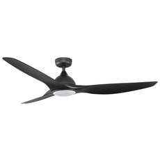 Fanco Horizon High Airflow 64" (162cm) DC Ceiling Fan with LED Light - Black W-CFFCHZ25BLSMR-LED - The Blue Space