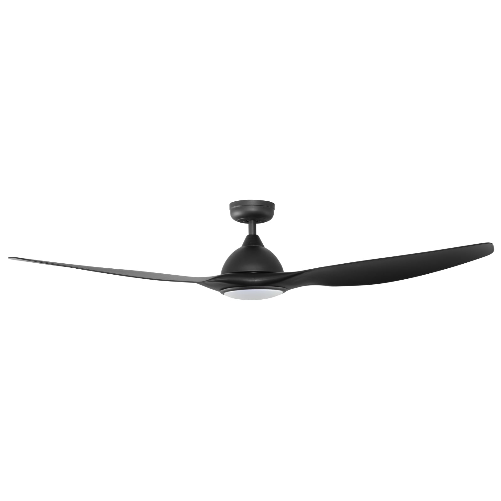 Side Fanco Horizon High Airflow 64" (162cm) DC Ceiling Fan with LED Light - Black W-CFFCHZ25BLSMR-LED - The Blue Space