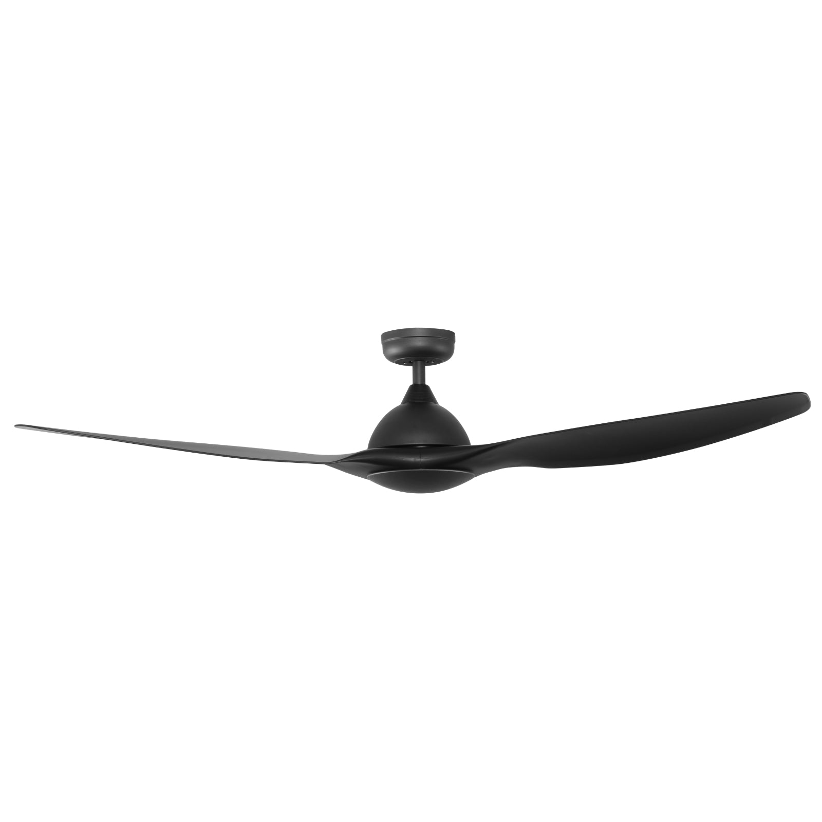 Side Fanco Horizon High Airflow 64" (162cm) DC Ceiling Fan with Wall Control - Black KF3020/202C - The Blue Space