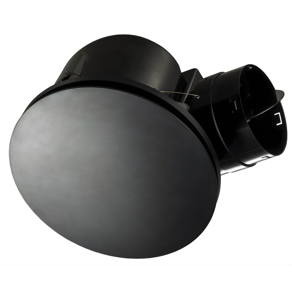 Fanco Hybrid 250 Round Exhaust Fan Black