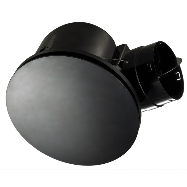 Fanco Hybrid 250 Round Exhaust Fan Black W-ECVUHBM10-RMB - The Blue Space