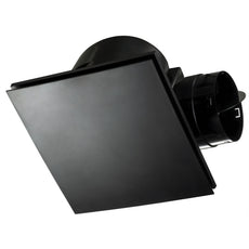 Fanco Hybrid 250 Square Exhaust Fan Black  W-ECVUHBM10-SQMB - The Blue Space