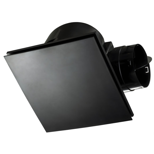 Fanco Hybrid 250 Square Exhaust Fan Black  W-ECVUHBM10-SQMB - The Blue Space