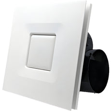 Fanco Hybrid 250 Square Exhaust Fan with with LED White  W-ECVUHBM10-SQWL - The Blue Space