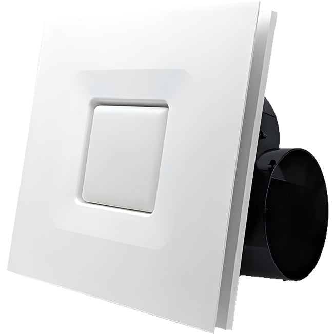 Fanco Hybrid 250 Square Exhaust Fan with with LED White  W-ECVUHBM10-SQWL - The Blue Space