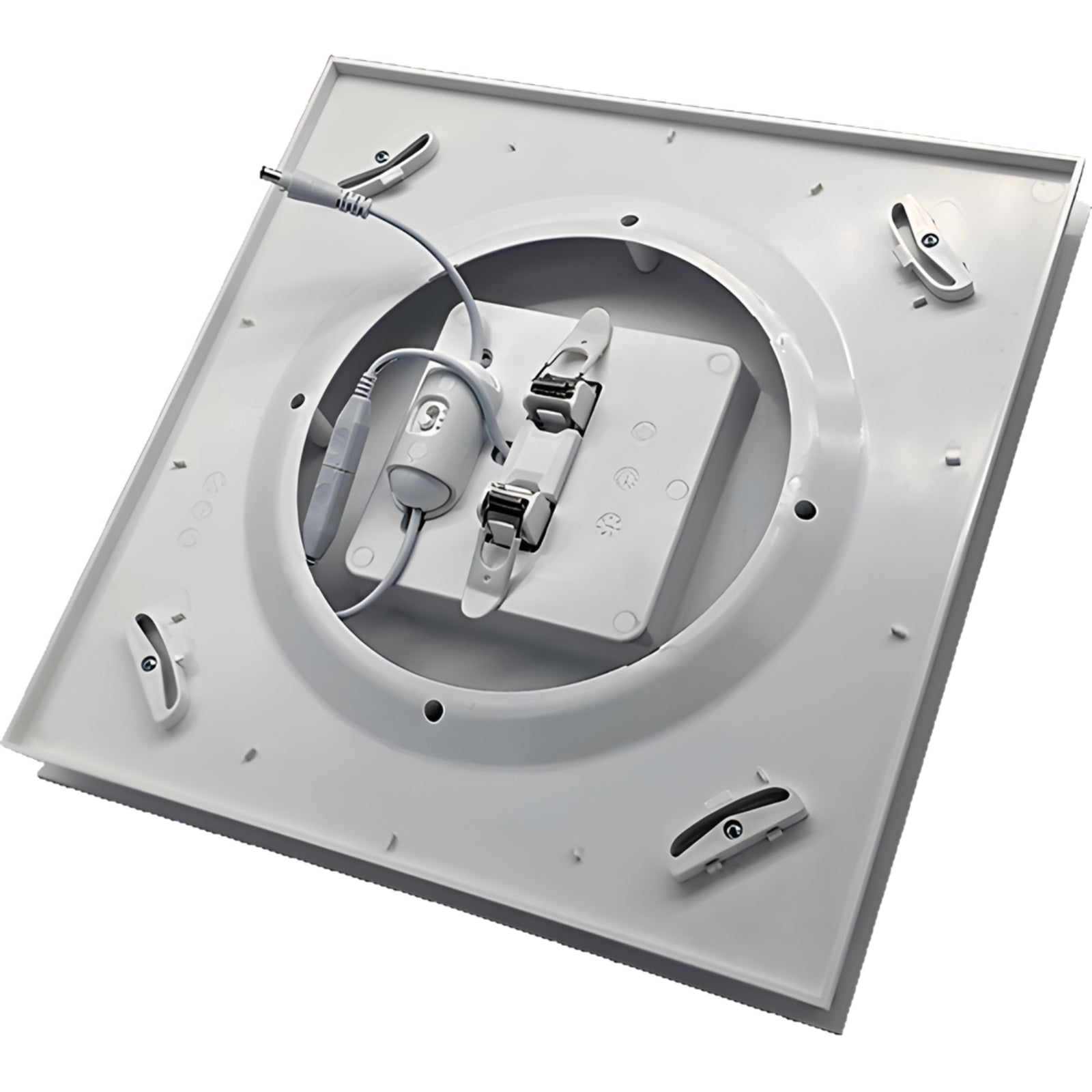 Internal Fanco Hybrid 250 Square Exhaust Fan with with LED White  W-ECVUHBM10-SQWL - The Blue Space