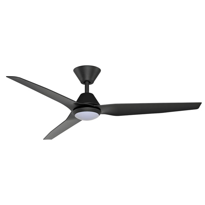 Fanco Infinity-iD 48'' (122cm) DC Ceiling Fan with LED Light - Black F8001/202B - The Blue Space