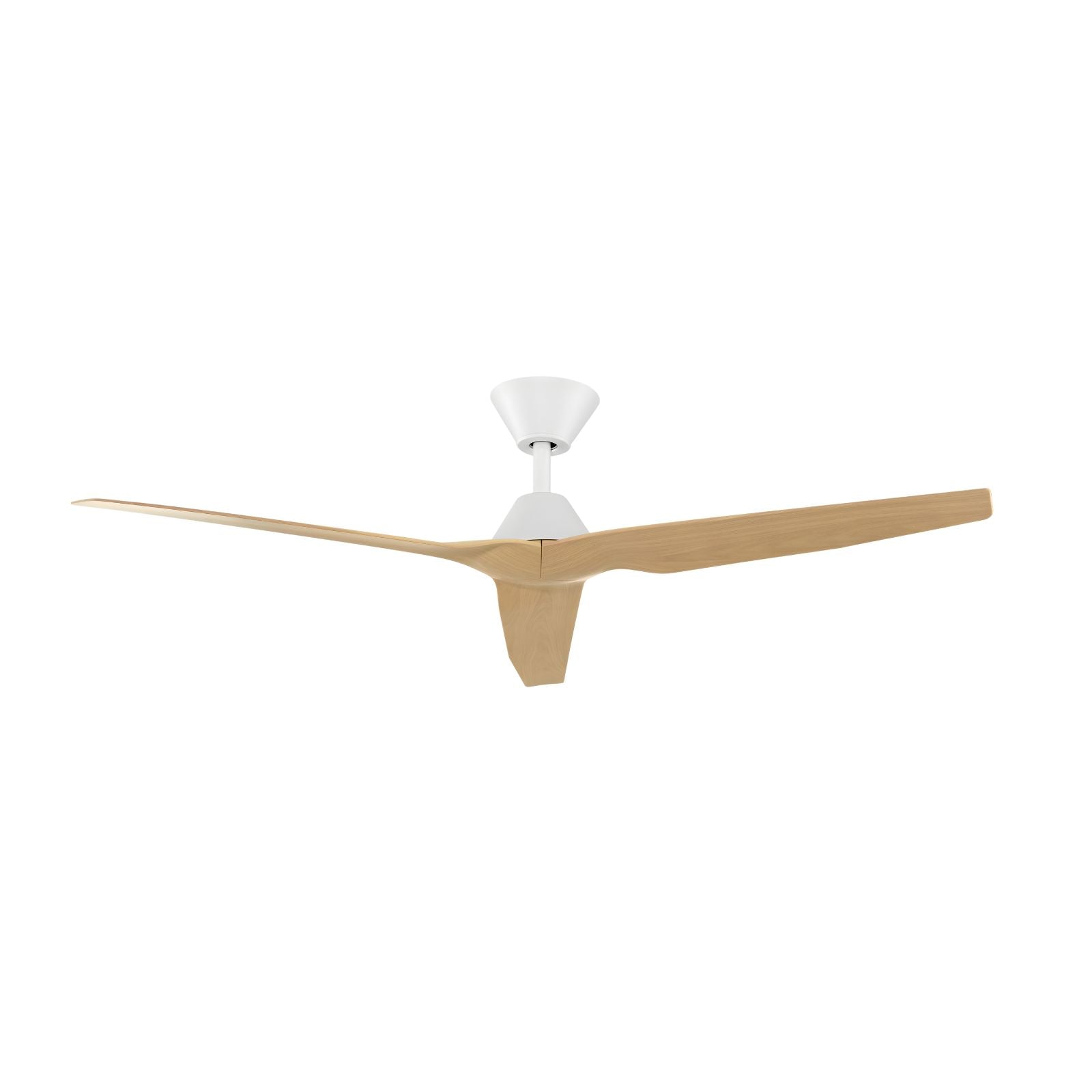 Side Fanco Infinity-iD 54'' (137cm) DC Ceiling Fan - White and Beechwood F8030/121B - The Blue Space