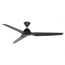 Fanco Infinity-iD 64'' (163cm) DC Ceiling Fan with Wall Control - Black KF8050/202C - The Blue Space
