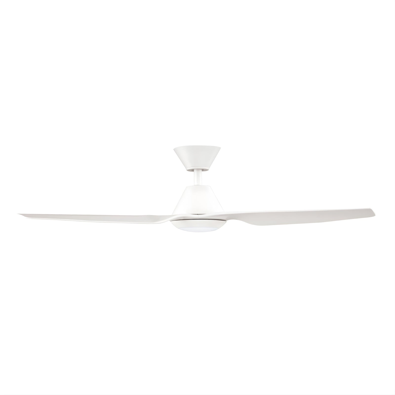 Side View Fanco Infinity-iD v3 48'' (122cm) DC Ceiling Fan with LED Light White F8001/101C - The Blue Space