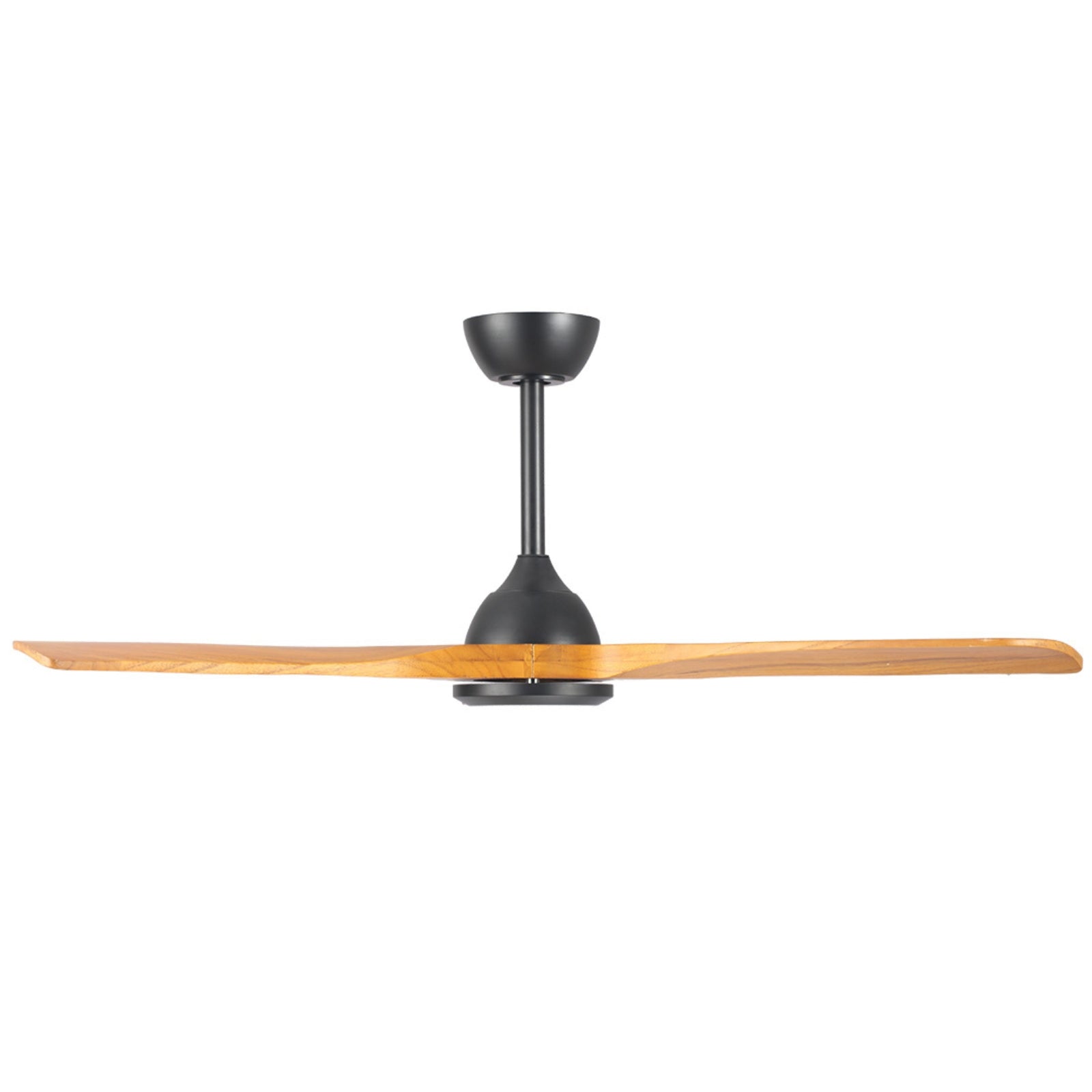 Side View Fanco Sanctuary 52'' (132cm) DC Ceiling Fan - Black and Teak F6000/218A - The Blue Space