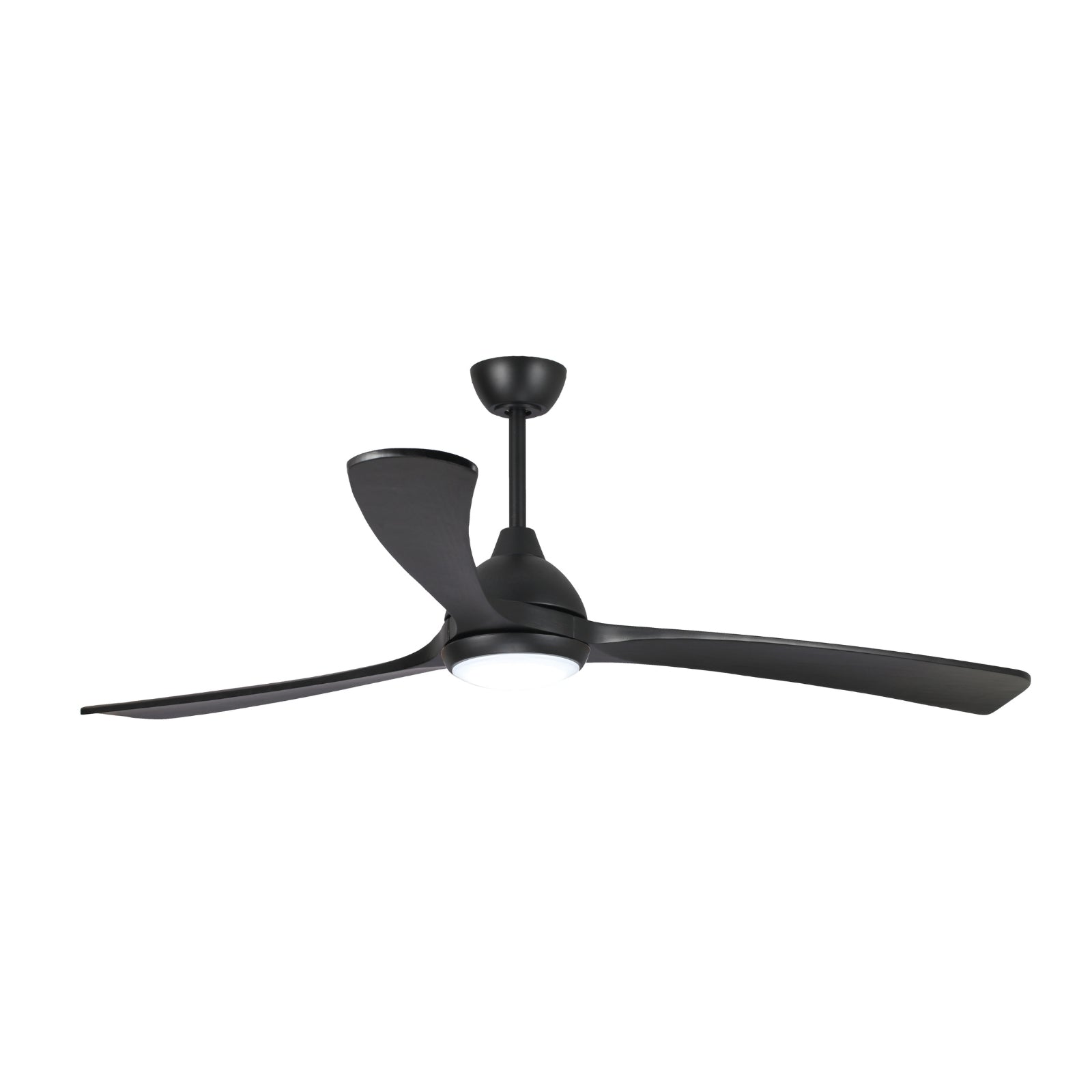 Side View Fanco Sanctuary 70'' (178cm) DC Ceiling Fan with LED Light - Black KF6011/202A - The Blue Space