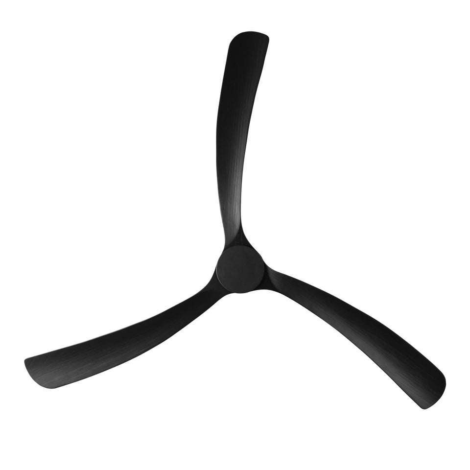 Fanco Sanctuary 86'' (218cm) DC Ceiling Fan - Black and Black Timber