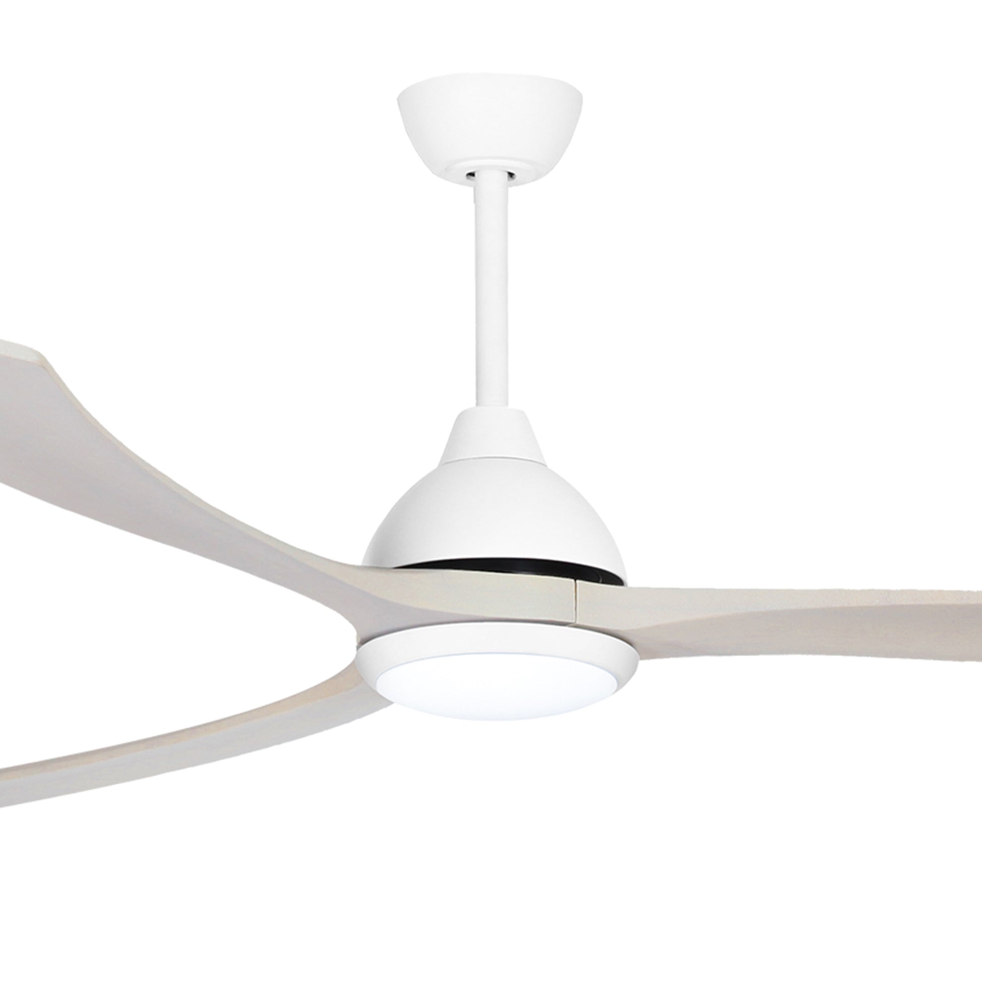 Details Fanco Sanctuary 86'' (218cm) DC Ceiling Fan with LED Light - White and Whitewash KF6021/101A - The Blue Space