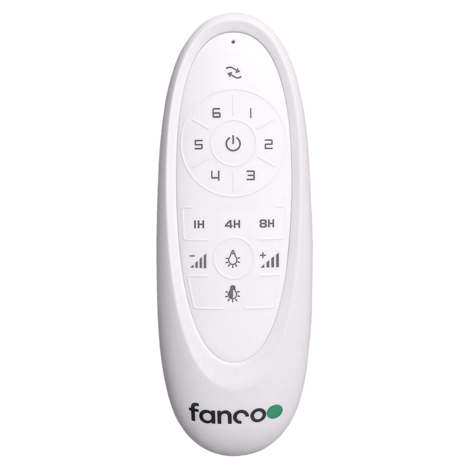 Fanco Sanctuary 86'' (218cm) DC Ceiling Fan with LED Light - White and Whitewash