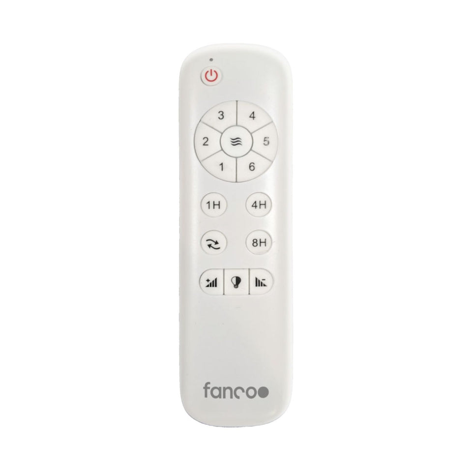 Fanco Wynd V3 54'' (137cm) DC Ceiling Fan - White and Handcrafted Timber Blades Natural
