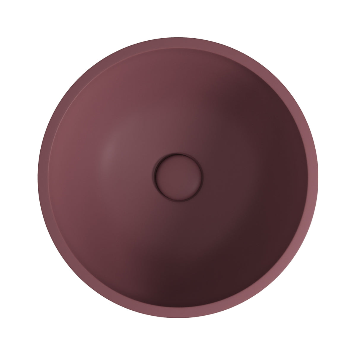 Top Fienza Alba Round Concrete Above Counter Basin - Mulberry RB074MU