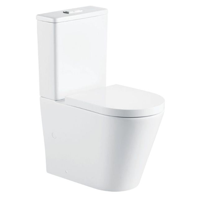 Fienza Aluca Tornado Flush Back-to-Wall Toilet Suite R&T Internal - P-Trap K314P - The Blue Space