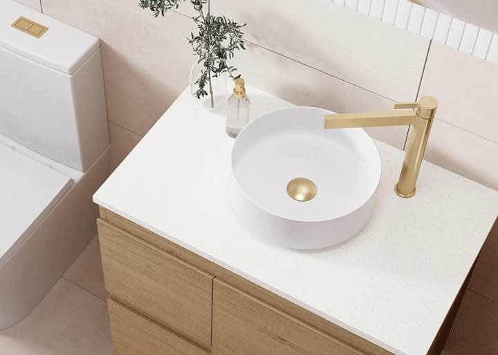 Fienza Tono Glass Shelf 500mm Chrome