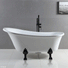 Fienza Claw Foot Freestanding Slipper Bath Matte Black Feet - The Blue Space