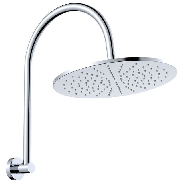 Fienza Empire Slim Curved Shower Arm Set Chrome