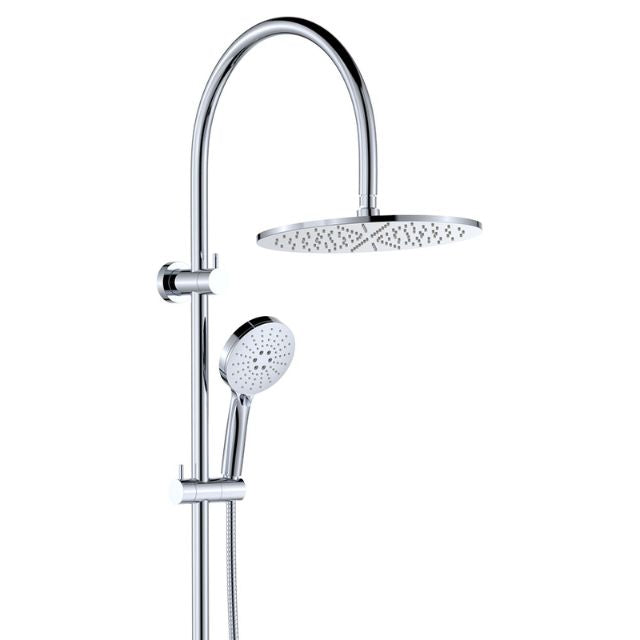 Fienza Empire Slim Curved Twin Shower Chrome