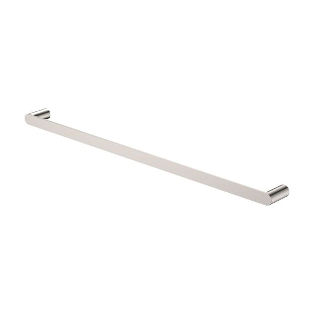Fienza Empire Slim Single Towel Rail 800mm Brushed Nickel