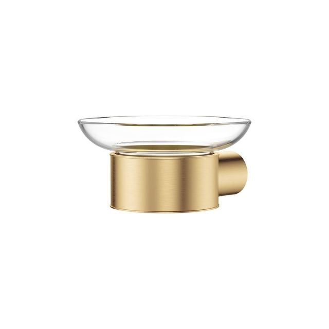 Fienza Empire Slim Soap Holder Glass Dish Urban Brass