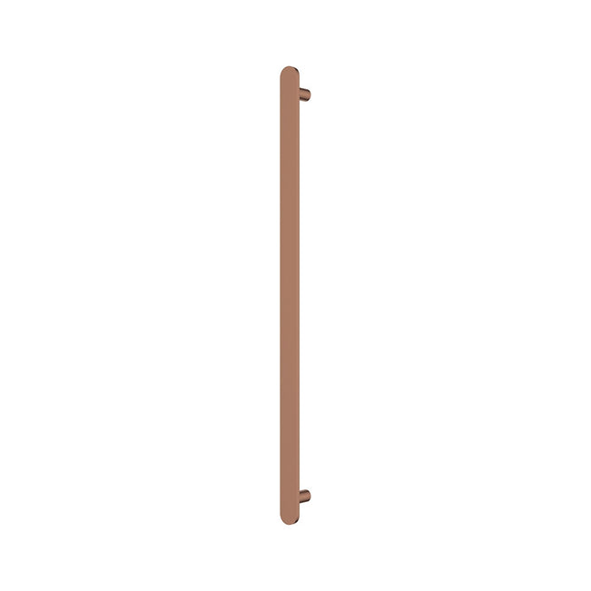 Fienza Empire Slim Vertical Heated Towel Rail 60 x 900mm Brushed Copper 889900CO - The Blue Space
