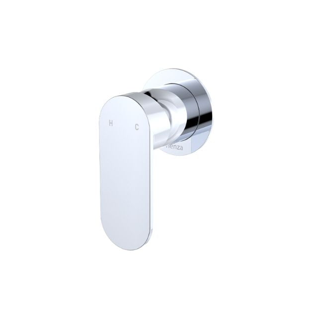 Fienza Empire Slim Wall Mixer Round Plate Chrome