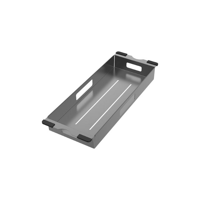 Angle Fienza Hana Sink Colander Tray Carbon Metal 160X450X50mm A20CM - The Blue Space