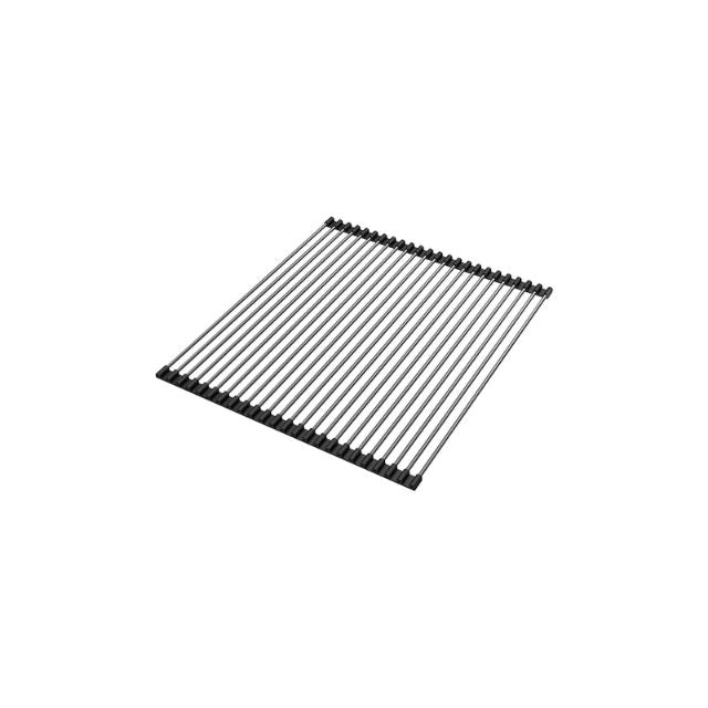 Angle Fienza Hana Sink Drainer Roller Carbon Metal 420X450X5mm A22CM - The Blue Space