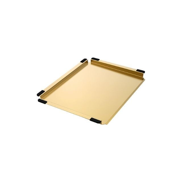 Angle Fienza Hana Sink Draining Tray Rugged Brass 325X430X20mm A21RB - The Blue Space