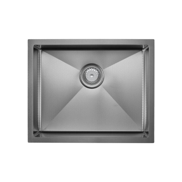 Fienza Hana Single Bowl Sink 40L Anti Scratch Gun Metal 550X450X200mm 68402ASGM - The Blue Space