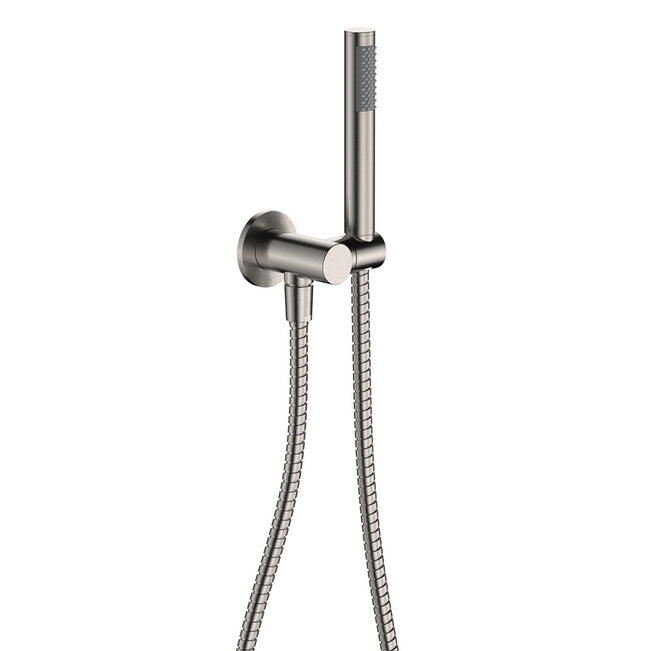 Fienza Isabella Hand Shower Round Plate Brushed Nickel 433203BN - The Blue Space