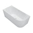 Fienza Isabella Acrylic Corner Bath 1500 with Overflow Gloss White - Right Handed Corner - Right Handed Corner The Blue Space