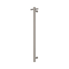 Fienza Isabella Vertical Heated Towel Rail 100 x 900mm Brushed Nickel 827900BN - The Blue Space