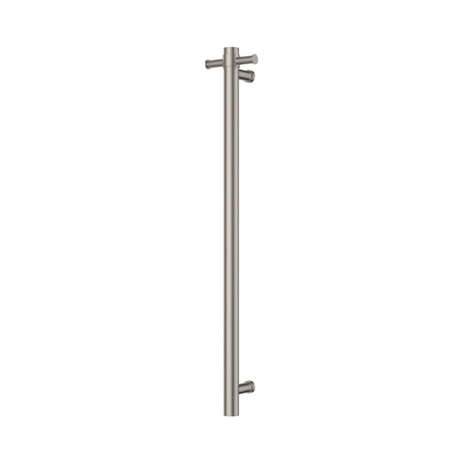 Fienza Isabella Vertical Heated Towel Rail 100 x 900mm Brushed Nickel 827900BN - The Blue Space