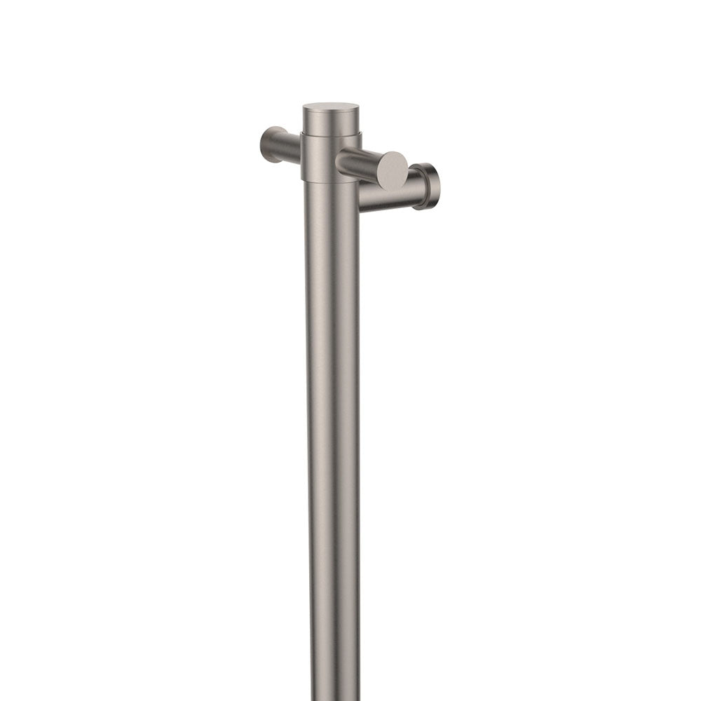 Close Fienza Isabella Vertical Heated Towel Rail 100 x 900mm Brushed Nickel 827900BN - The Blue Space