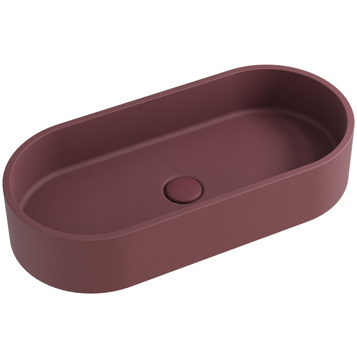 Fienza Jada Pill Concrete Above Counter Basin - Mulberry RB013MU